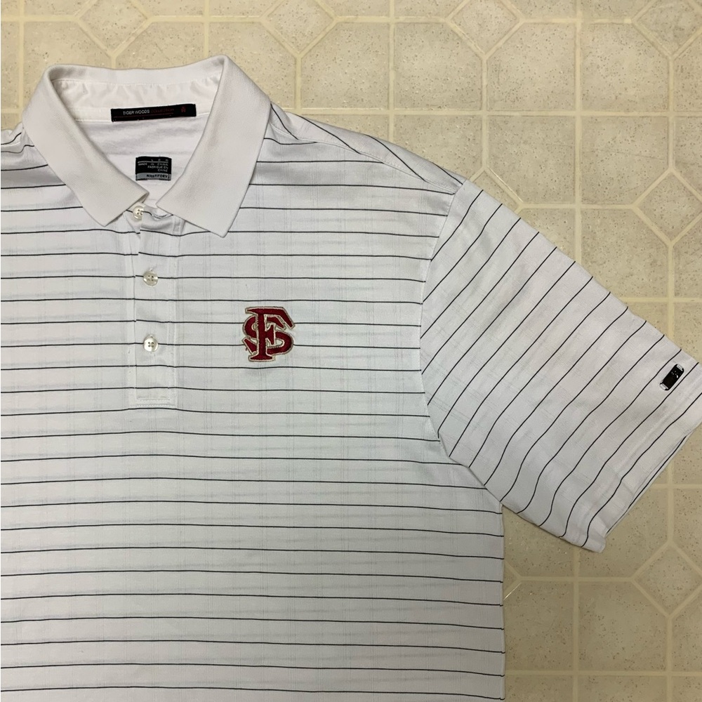 Florida State Seminoles Nike Tiger Woods Collection Athletic Polo Shirt Mens L